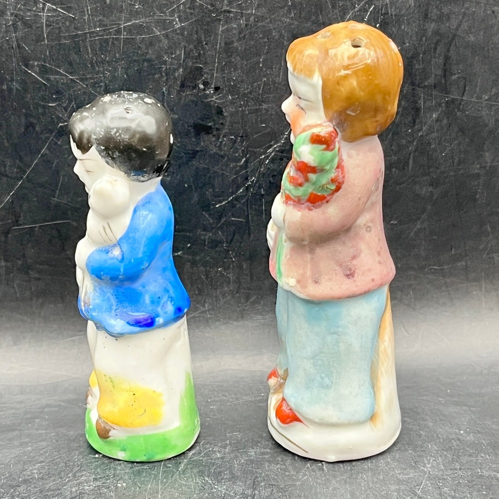 VTG Oriental Boys Salt & Pepper Shakers Japan 3" Tall Collectible Decorative - Picture 3 of 7